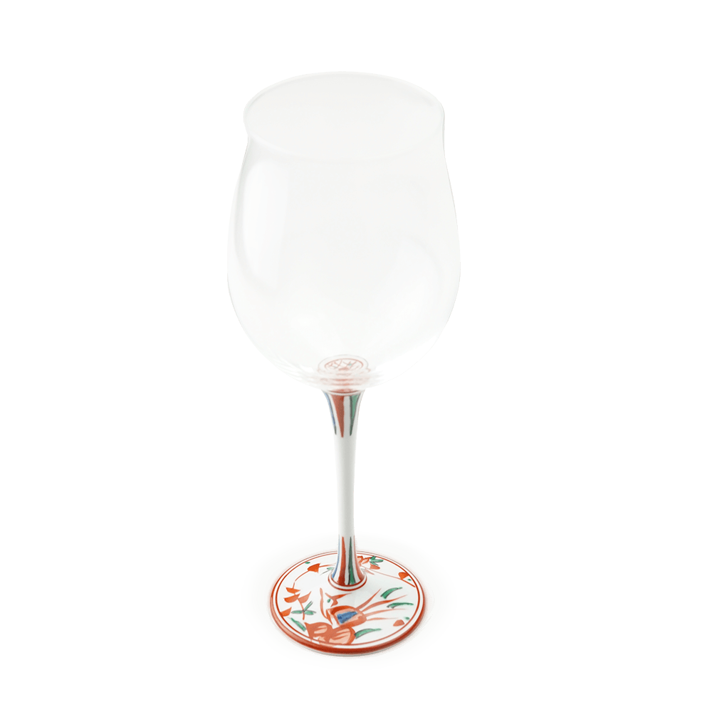 Arita Ware Wine Glasses - Iroe Manreki Design