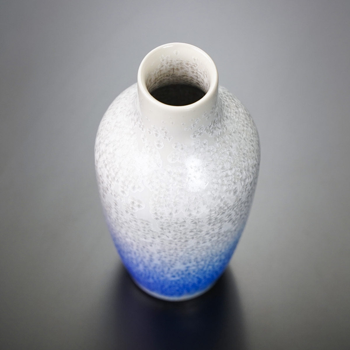 Shinemon Kiln Japanese Sake Set "Aizome-Suiteki" Indigo Dewdrops - Arita Ware