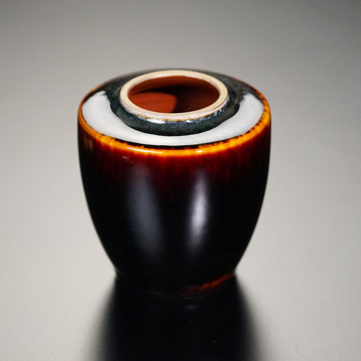 Chaire (Tea Caddy) "Tortoiseshell Tenmoku" - Shinemon Kiln, Arita Ware