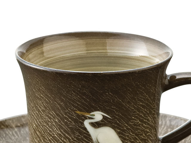 Gagyu Kiln Coffee Cup - Egret Design, Arita Ware