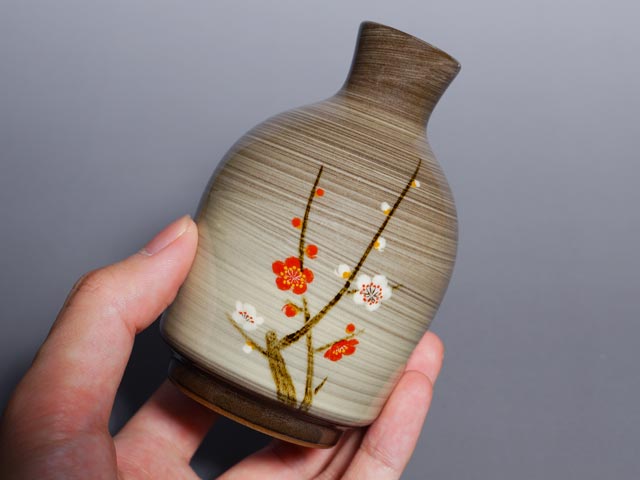卧牛窑日式酒具套装 - 红梅白梅,有田烧