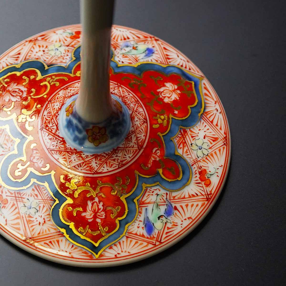 Fukusen Kiln Wine Glass "Shikohai" - Ko-Imari Style, Arita Ware