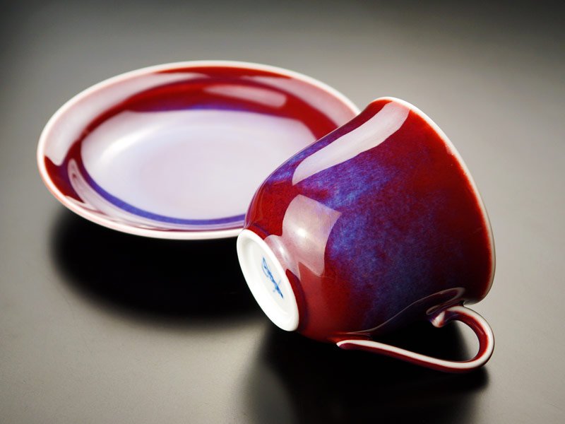 Shinemon Kiln Coffee Cup "Saiun" - Arita Ware