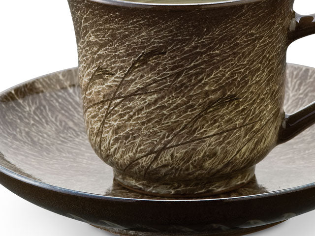 Bol à café or/platine brillant Étoile bleue « Yoko Gekko »