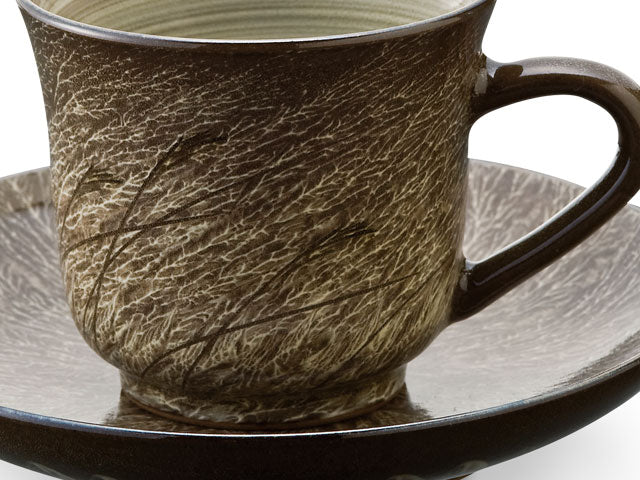 Bol à café or/platine brillant Étoile bleue « Yoko Gekko »