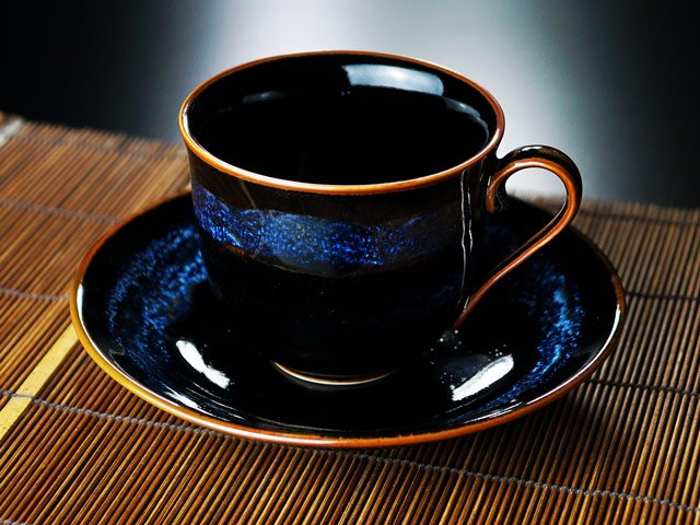 Shinemon Kiln Coffee Cup "Aoki-Myojo" - Arita Ware