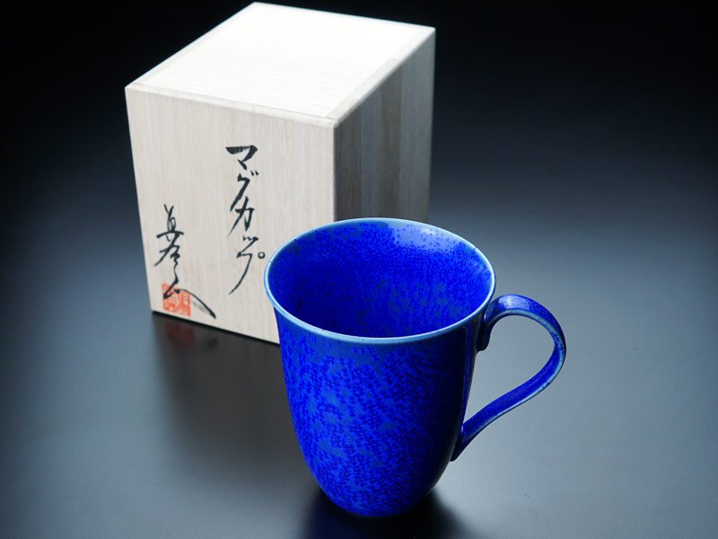 Bol à café or/platine brillant Étoile bleue « Yoko Gekko »