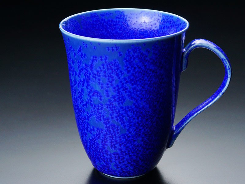 Bol à café or/platine brillant Étoile bleue « Yoko Gekko »
