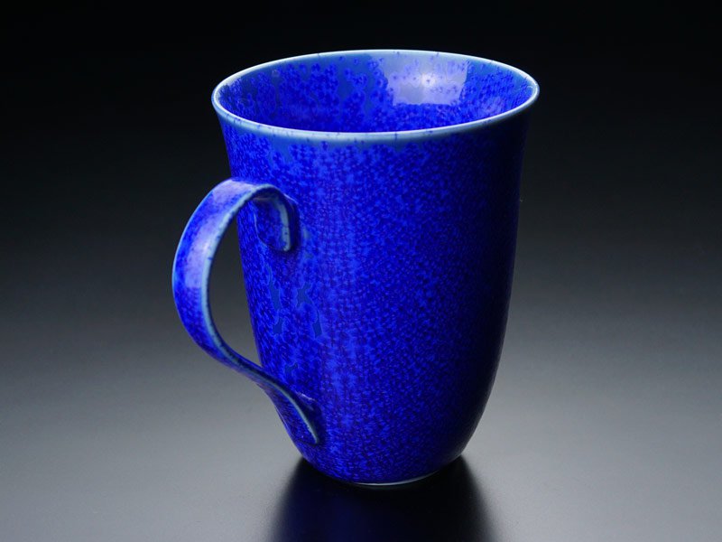 Bol à café or/platine brillant Étoile bleue « Yoko Gekko »