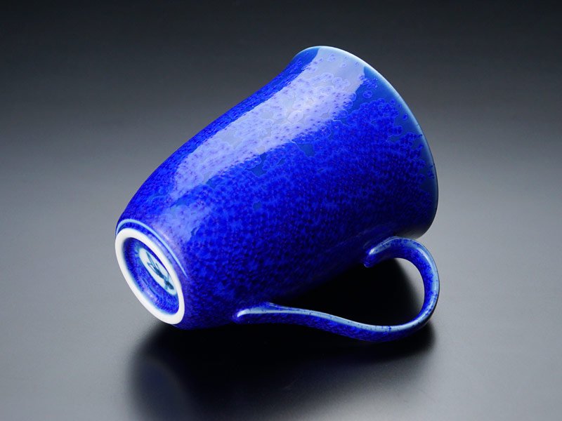 Bol à café or/platine brillant Étoile bleue « Yoko Gekko »