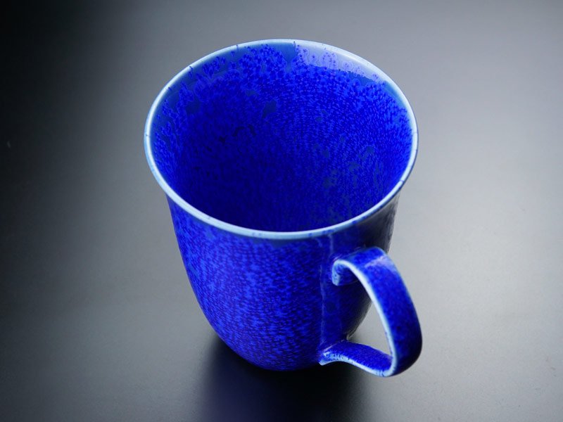 Bol à café or/platine brillant Étoile bleue « Yoko Gekko »