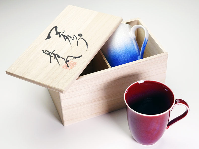 Bol à café or/platine brillant Étoile bleue « Yoko Gekko »
