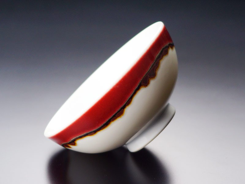 Shinemon Kiln Pair of Rice Bowls "Silk Road" - Arita Ware