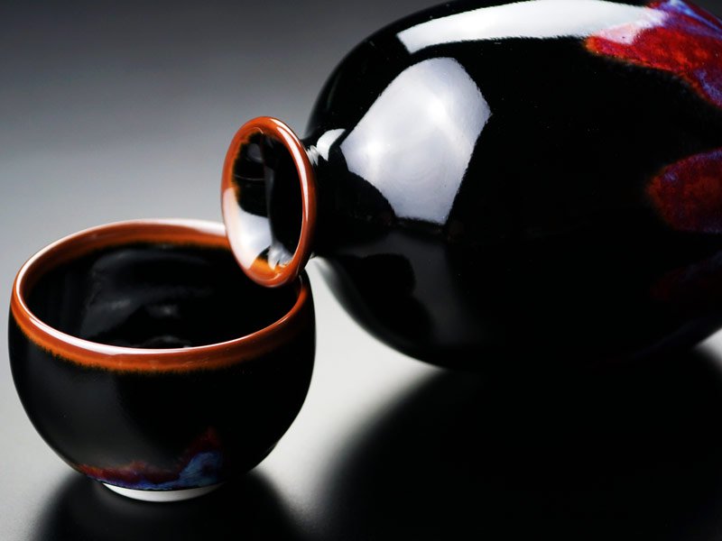 Bol à café or/platine brillant Étoile bleue « Yoko Gekko »