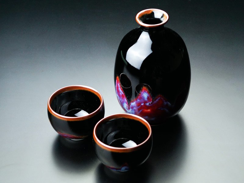 Bol à café or/platine brillant Étoile bleue « Yoko Gekko »