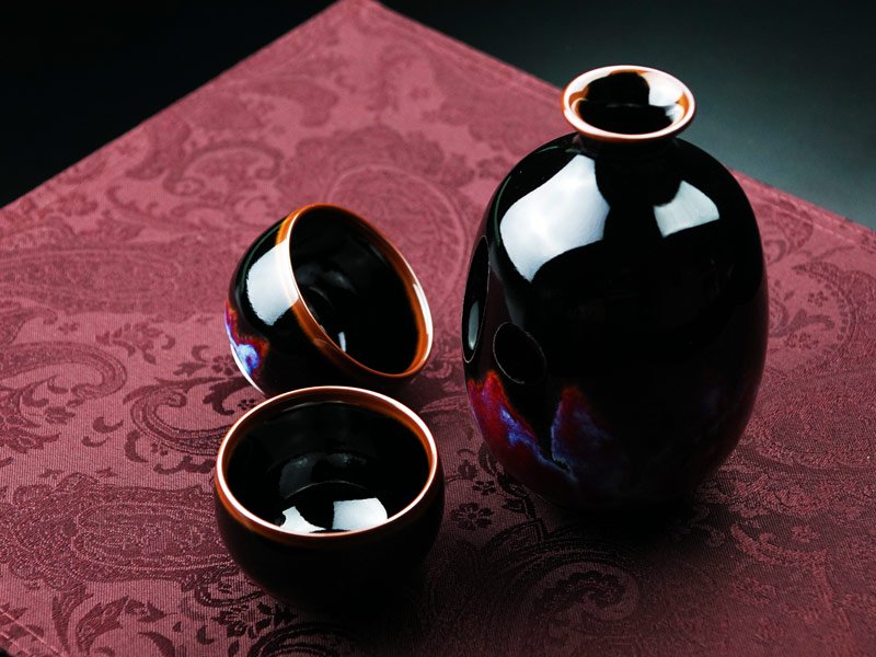 Bol à café or/platine brillant Étoile bleue « Yoko Gekko »