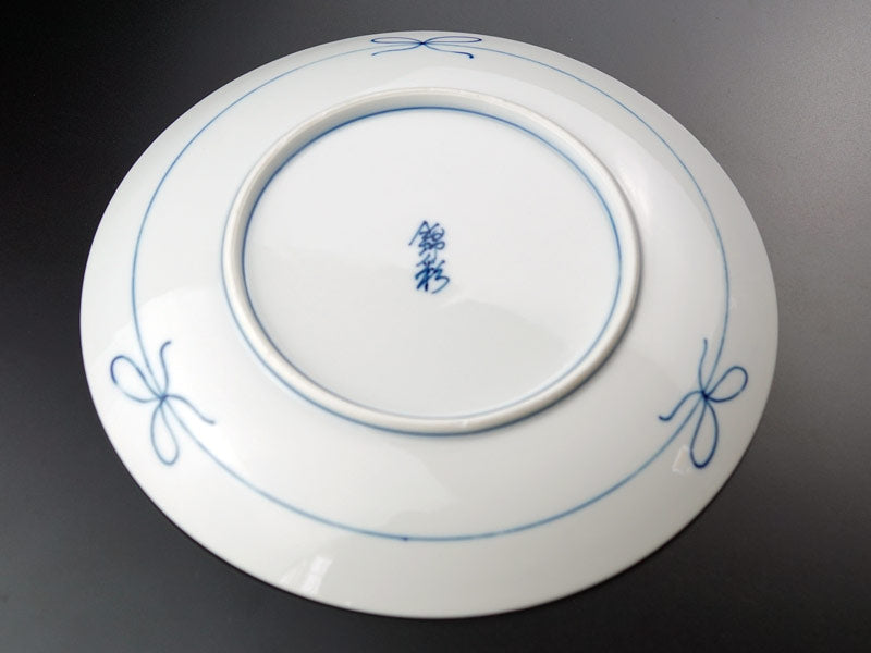 Arita Ware Decorative Plate - Phoenix, Somenishiki with Platinum