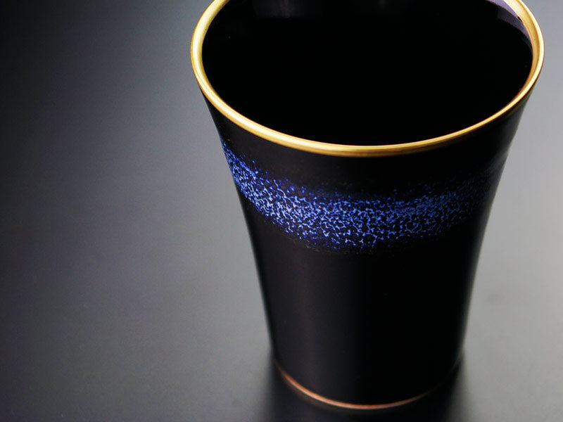 Japanese Whisky Glass "Youkou" - Gold Decoration, Shinemon Kiln, Arita Ware