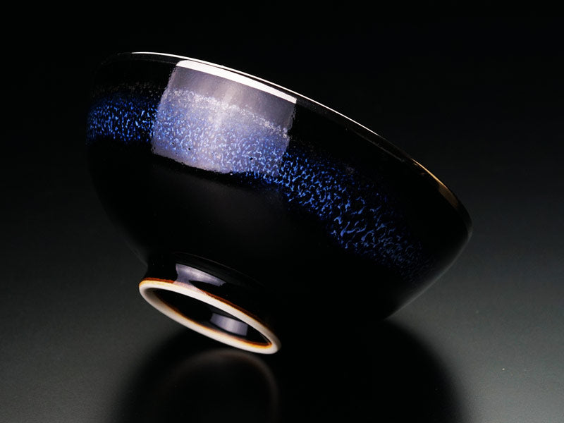 Shinemon Kiln Japanese Rice Bowl "Aoki-Myojo" Gekkou - Arita Ware