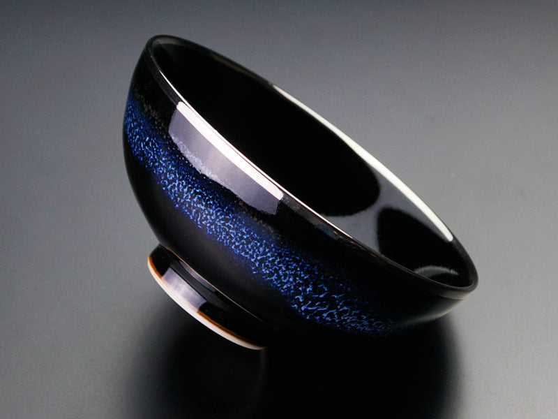 Shinemon Kiln Japanese Rice Bowl "Aoki-Myojo" Gekkou - Arita Ware