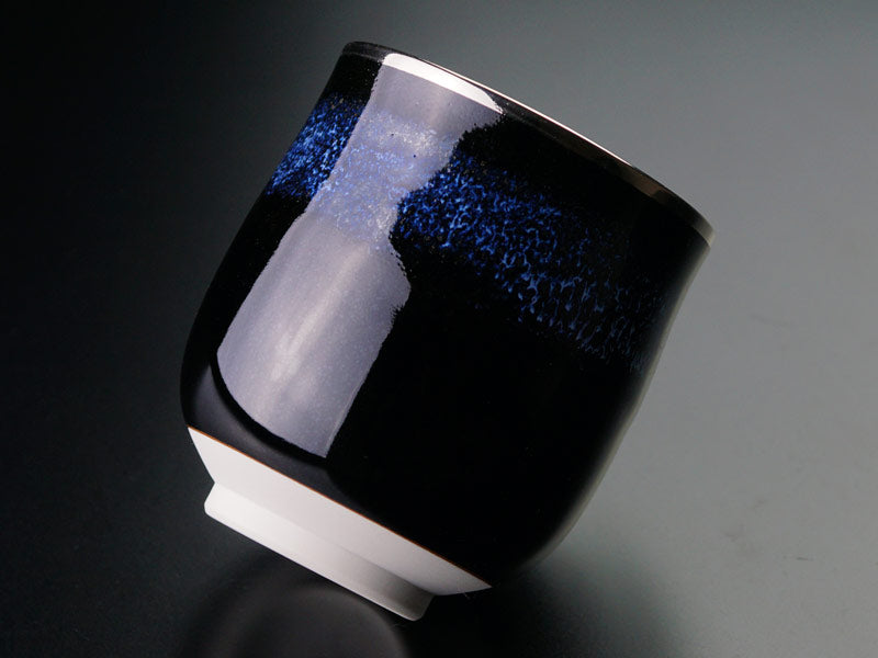 Japanese Yunomi Teacup Pair "Aoki-Myojo" Youkou Gekkou - Shinemon Kiln