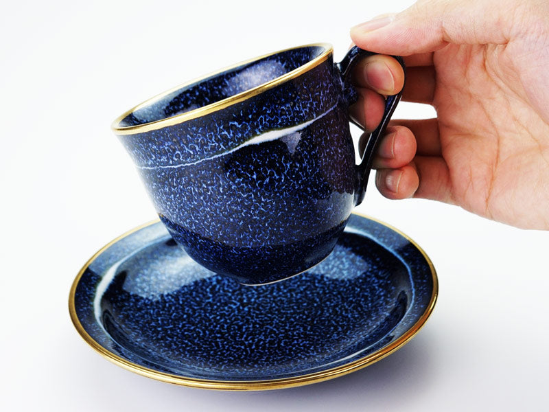 真右卫门窑咖啡杯「Seiten」银河 - 金彩,有田烧