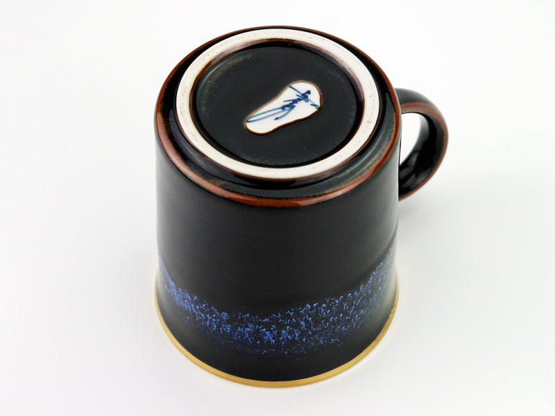 Shinemon Kiln Coffee Mug "Aoki-Myojo" Youkou - Gold Decoration, Arita Ware