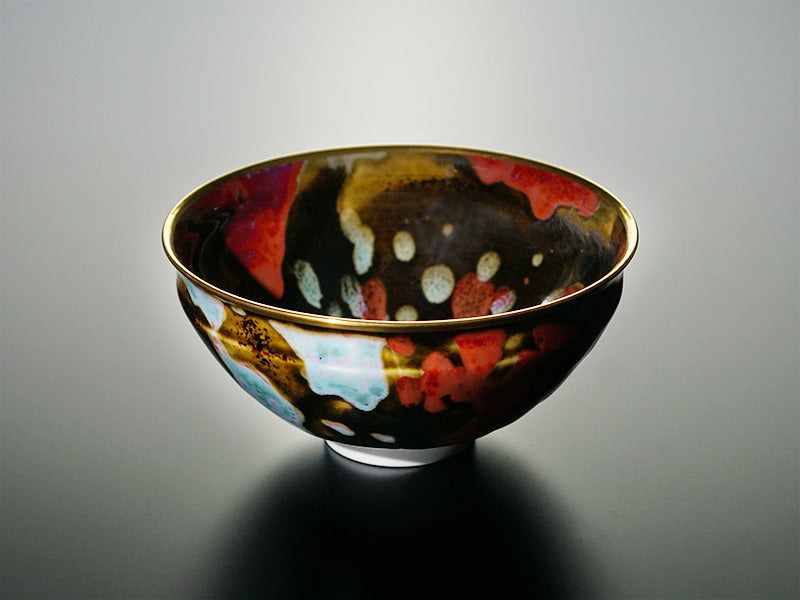 Bol à café or/platine brillant Étoile bleue « Yoko Gekko »