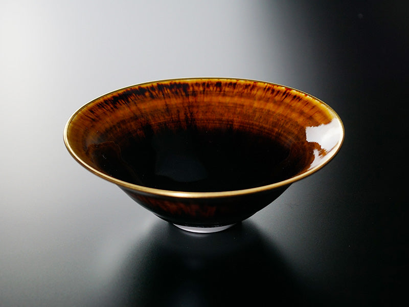 Bol à café or/platine brillant Étoile bleue « Yoko Gekko »
