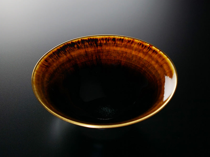 Bol à café or/platine brillant Étoile bleue « Yoko Gekko »