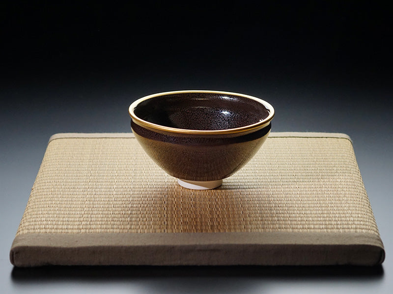 Bol à café or/platine brillant Étoile bleue « Yoko Gekko »