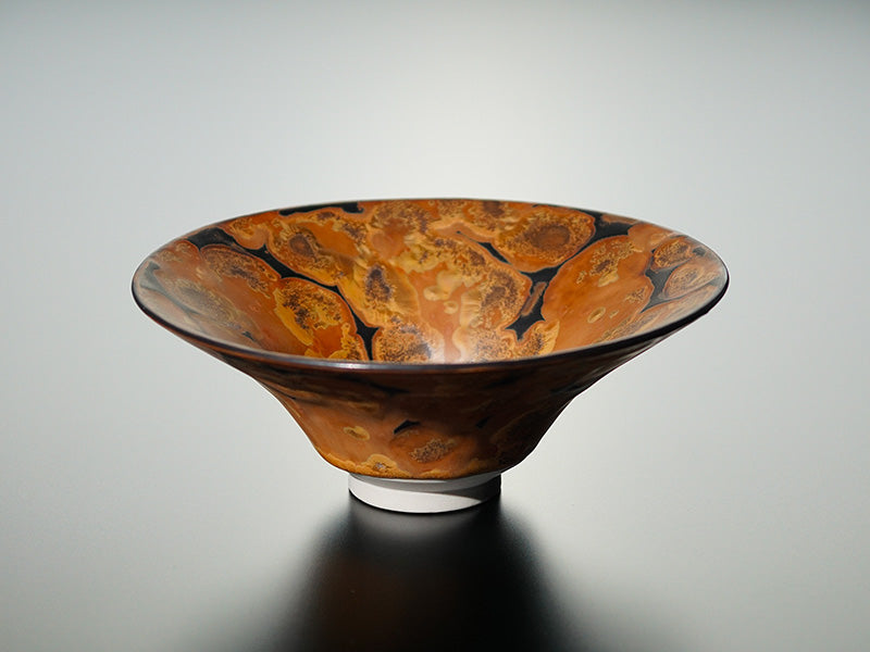 Flat Matcha Bowl (Chawan) "Hiraizumi no Yume" - Shinemon Kiln, Arita Ware