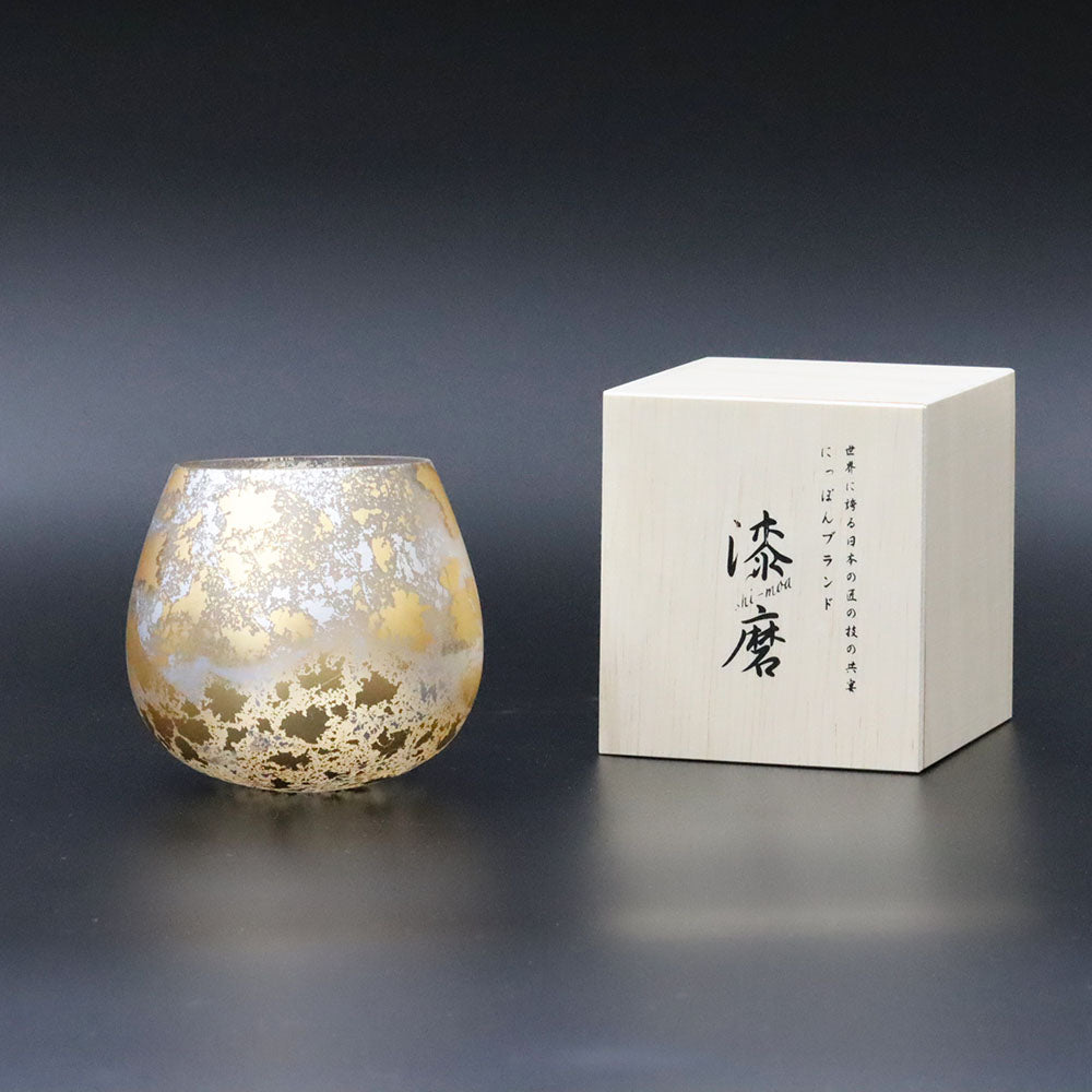 山中漆器 -【喜箔玻璃】威士忌杯“摇曳”