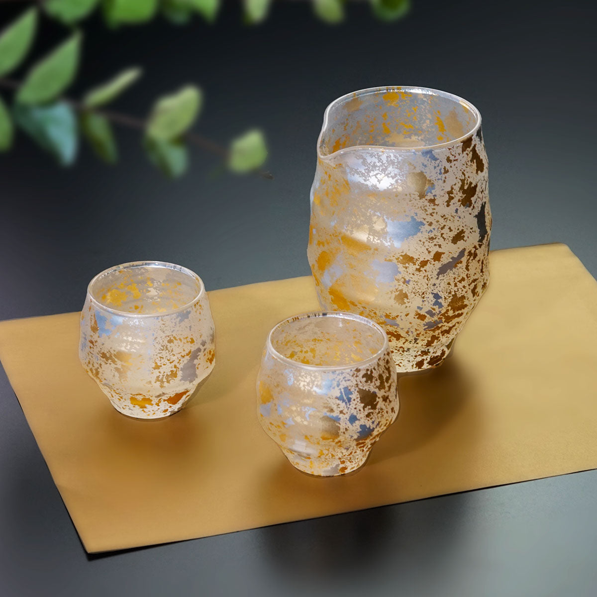 Kihaku Premium Japanese Sake Set - Yamanaka Lacquerware
