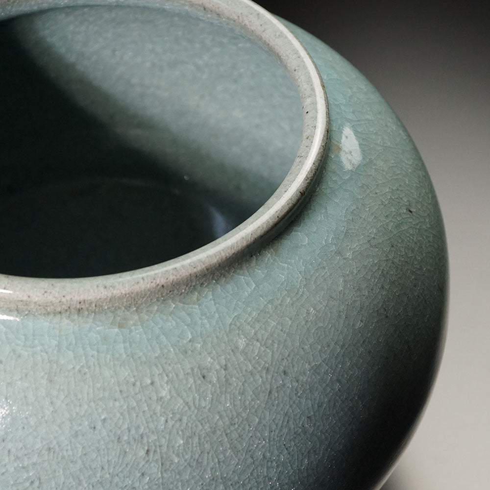 Shinemon Kiln Celadon Flower Vase by the First Shinemon - Arita Ware