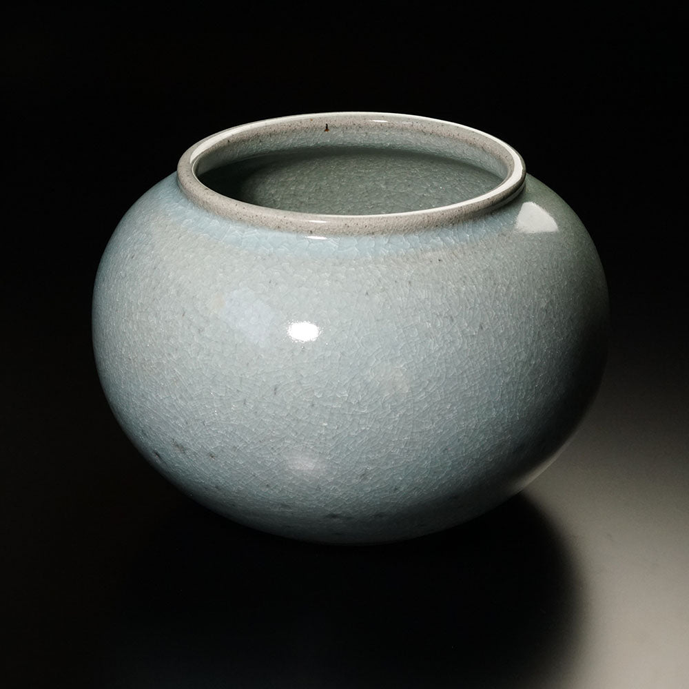 Shinemon Kiln Celadon Flower Vase by the First Shinemon - Arita Ware