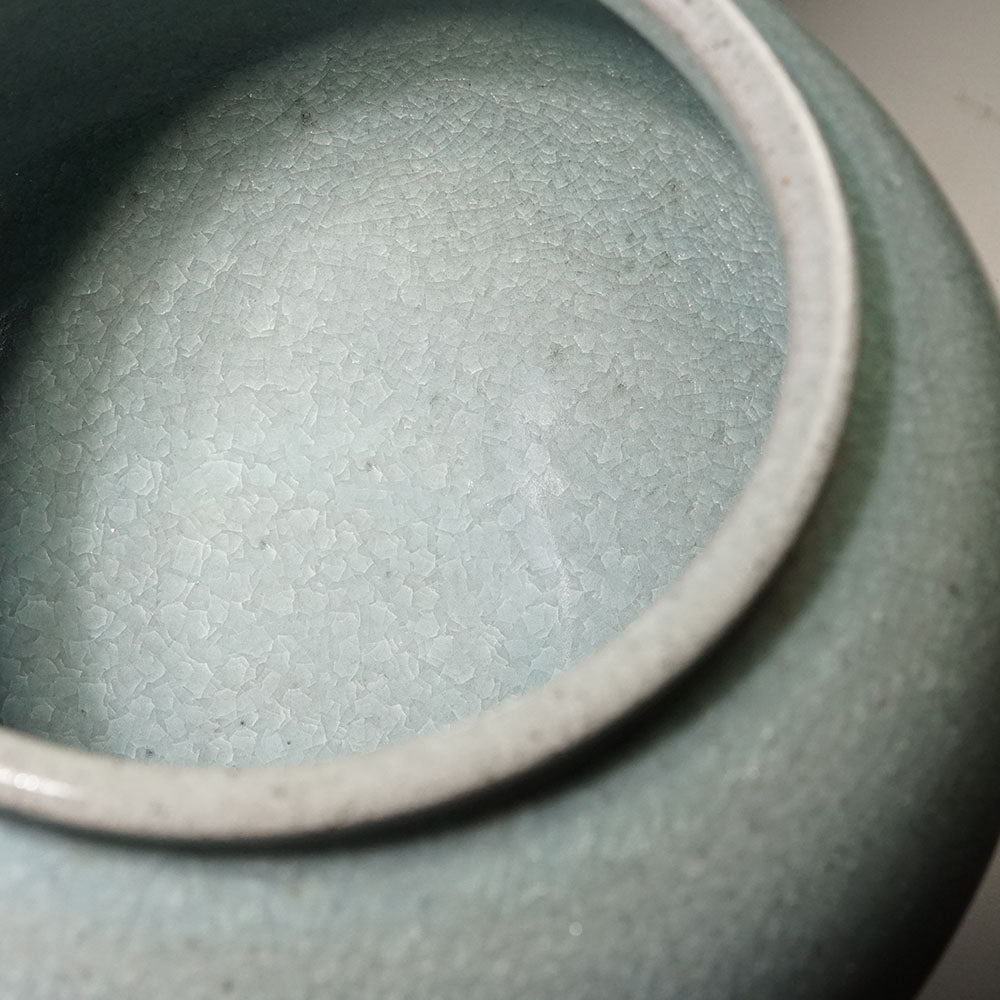 Shinemon Kiln Celadon Flower Vase by the First Shinemon - Arita Ware