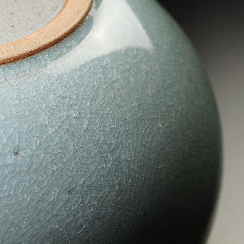 Shinemon Kiln Celadon Flower Vase by the First Shinemon - Arita Ware
