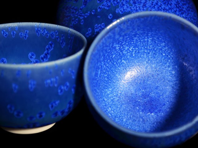 Service à Saké en Forme de Gourde, Lapis Lazuli