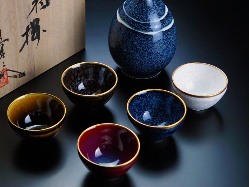 Ultimate Sake Set - Youhen Porcelain by Shinemon Kiln - Arita Ware