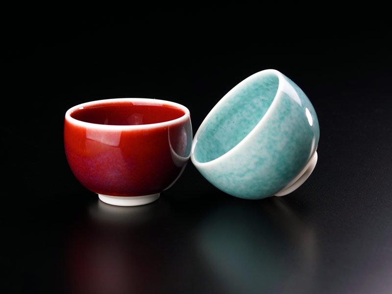 Ensemble de tasses à saké (5 couleurs) Shinemon Kiln