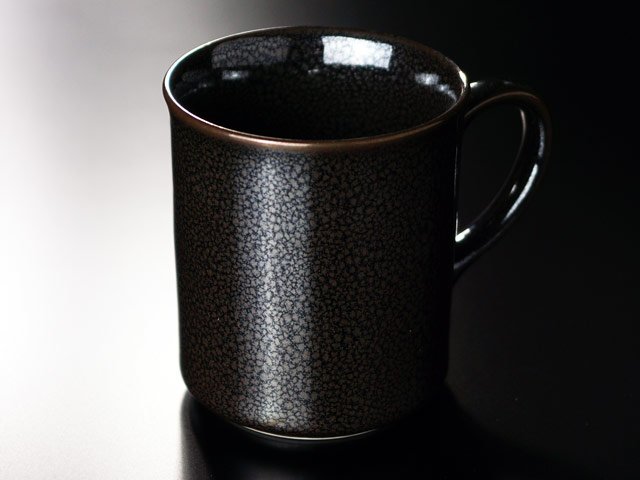 Tasse Yuteki Tenmoku argentée