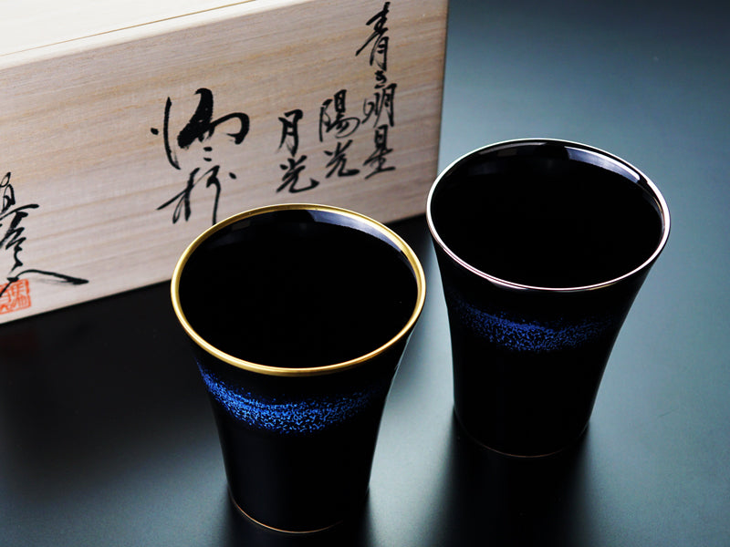 paire de verre à shochu soleil clair de lune