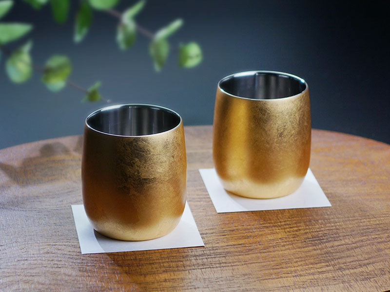 Yamanaka Lacquerware - Shima Cup Daruma Hakugoromo Pair