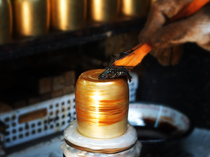 Yamanaka Lacquerware - Shima Cup Daruma Hakugoromo Pair