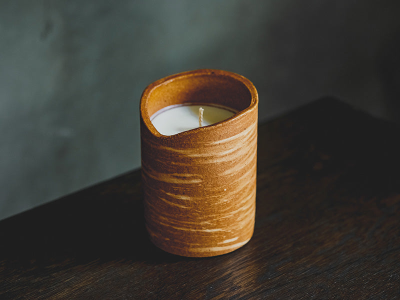 Shigaraki Ware Akikaze Aroma Candle - Designed by Huukyou
