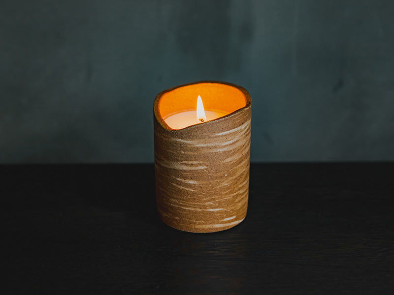 Shigaraki Ware Akikaze Aroma Candle - Designed by Huukyou