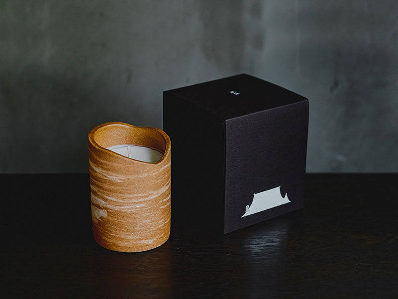 Shigaraki Ware Akikaze Aroma Candle - Designed by Huukyou