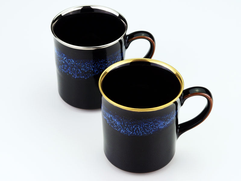 Shinemon Kiln Aoki-Myojo Youkou Gekkou Pair Coffee Mug - Arita Ware
