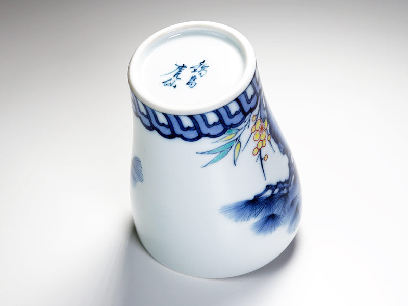 Teinture pour verre Shochu Nishiki Pin de bon augure Bambou Prune